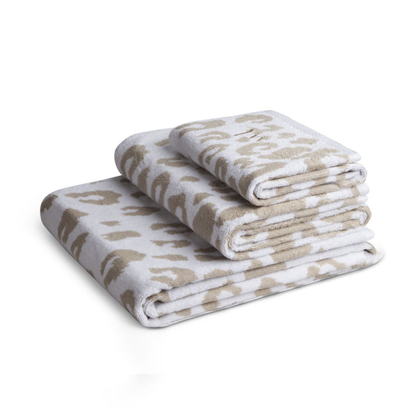 Towels Leopard Beige