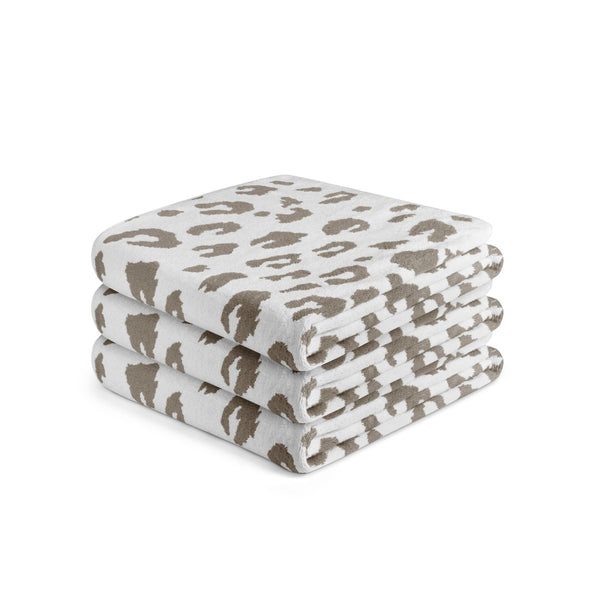 Towels Leopard Dark Beige
